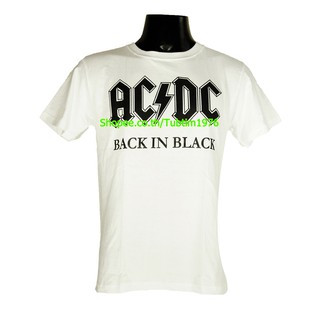 HOT SALINGเสื้อยืดผ้าฝ้ายเสื้อวง Ac/Dc เสื้อยืดวงดนตรีร็อค เสื้อวินเทจ acdc เอซี/ดีซี ADC8087 S-5XL