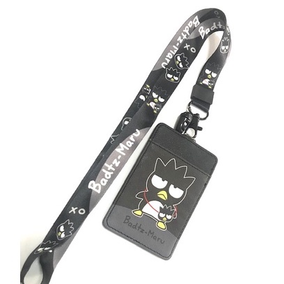 BAD BADTZ XO สายคล้องคอ สายคล้องบัตร ที่ใส่บัตร  พร้อมสายคล้องคอ ลาย BADTZ XO งานดี  สำหรับ บัตร 6×8 cm  MNN ราคา ถูกที่สุด ดีลบีเคเค แกลเลอรีภาพที่ 3
