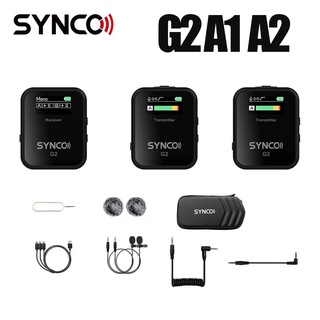 Synco G2 A1 A2 ไมโครโฟนคอนเดนเซอร์ไร้สาย สําหรับกล้อง DSLR 70 เมตร