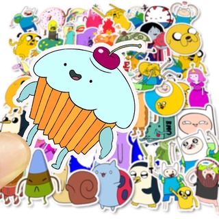 💥พร้อมส่ง💥Adventure time แอดแวนเจอร์ ไทม์  sticker สติกเกอร์กันน้ำรูปแบบที่แตกต่างกัน, 50 ชิ้น