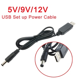 อะแดปเตอร์แปลงสายเคเบิ้ล Usb Boost Line Dc 5V To Dc 9V / 12V Step Up Module ปลั๊ก 2.1X5.5 มม.