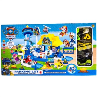 DOG PARKING PAW PATROL สถานีรถ รถรางมหาสนุก น้องหมาสุดน่ารักในเซ็ต 2 ตัว พร้อมรถคู่กายน้องหมาอีก 2 คัน น่าเล่นมากๆค่ะ