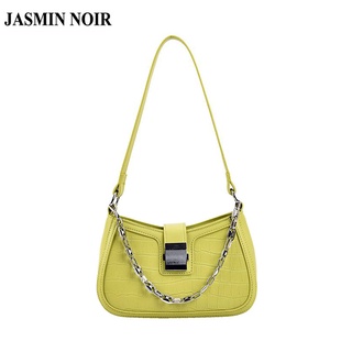 Jasmin NOIR กระเป๋าถือ กระเป๋าสะพายไหล่ ลายหนังจระเข้ แฟชั่นสําหรับสตรี