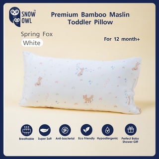 SNOW OWL BAMBOO Toddler Pillow หมอนเด็ก 1 ปี+ ลาย Spring Fox