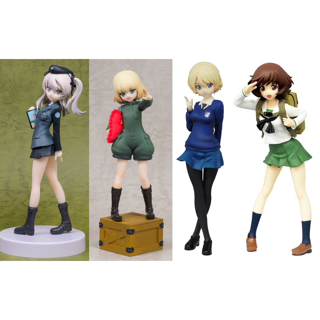 [ฟิกเกอร์แท้] Girls und Panzer - Katyusha / Darjeeling / Akiyama Yukari / Takebe Saori - Special Figure (FuRyu)