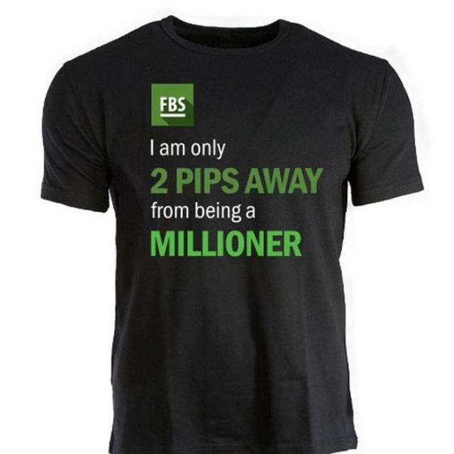 Forex FBS FOREX เสื้อยืด FBS FOREX 2 PIPS AWAY CLOTHES