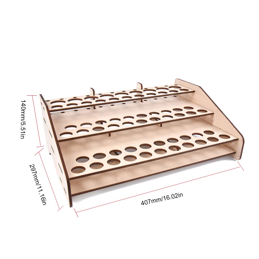 DIY Wooden Paint Rack Stand Painting Ink Bottle Storage Holder