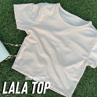 LaLa Top🌵 เสื้อครอปมีแขนผ้าร่องคุณภาพดี พร้อมส่ง‼️