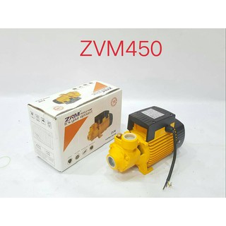 ZRM ปั๊มน้ำไฟฟ้า 1 นิ้ว 0.6 แรง ZVM450 ขดลวดทองแดง ใบพัดทองเหลือง เพลาสแตนเลส