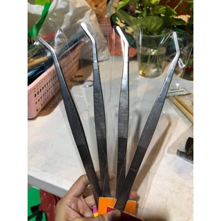 Forceps ที่คีบ แหนบ คีม 12.5/18/25/30 ซม จัดสวน คีม แหนบ ยาว ผสมเกสร คีบเมล็ด ขนตา จัดสวนใน โหล ขวด จัดสวนถาด ตู้ไม้น้ำ