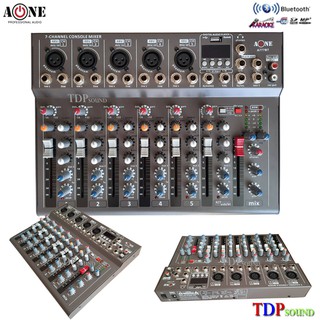 🚚สเตอริโอมิกเซอร์7ช่อง มิกเซอร์ 7 ช่อง Mixer A-ONE A-777BT Mixer 7 CH USB ฺBLUETOOTH