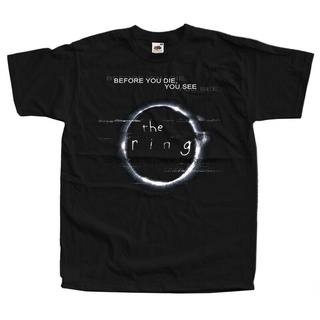 เสื้อยืดพิมพ์ลายแฟชั่น เสื้อยืดโปสเตอร์ภาพยนตร์ The Ring V1 G.Verbinski (สีดํา) ทุกขนาด S-5XL