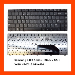 Keyboard Samsung X420 Black US แป้นพิมพ์ ภาษาอังกฤษ ฟรีสติกเกอร์ไทย-อังกฤษ