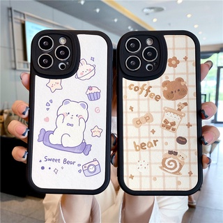 เคสโทรศัพท์มือถือหนัง ลายการ์ตูนหมีชานม สําหรับ Huawei Y9 2019 y7 Pro 2019 Nova5T Nova7i Y9 prime 2019 P30 Pro P40 Pro Nova 5T Nova7 Nova 7i 7 7se