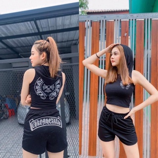 💥เซ็ท 2 ชิ้น💥เสื้อฮูด+ขาสั้น สกรีนลายเท่ๆด้านหลัง ผ้าเนื้อหนาไม่บาง เนื้อดีมว๊ากนุ่มใส่สบาย 🔥สายสตรีท🔥 ห้ามพลาด