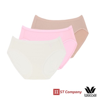 Wacoal Bikini Panty pack 3 ชิ้น ครีม-ชมพู-เบจ รุ่น WU1M29/WQ6M29 กางเกงในวาโก้ กางเกงในผู้หญิง กางเกงใน ผู้หญิง วาโก้