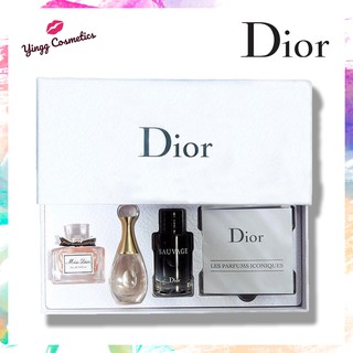 "น้ำหอมแท้" น้ำหอมเซ็ท Dior Les Parfums Iconiques Set / Miss Blooming / Jadore / Sauvage ดิออร์ แท้ ราคาถูก