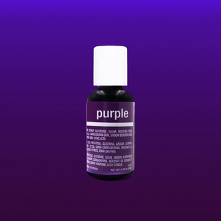 Chefmaster Purple Liqua-Gel Food Coloring 20ml (5128) /0.7 oz สีเจลผสมอาหาร สีม่วงเข้ม