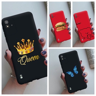 พร้อมส่ง COD เคสโทรศัพท์มือถือ TPU นิ่ม เนื้อแมตต์ ลายดอกไม้ตลก สําหรับ Realme Narzo 50i