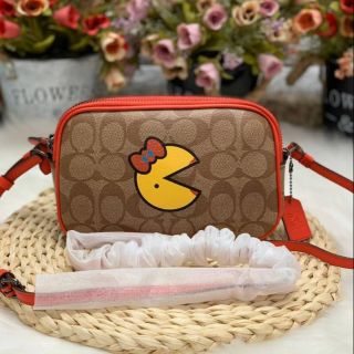 กระเป๋าCOACH CROSSBODY POUCH WITH MS.PAC-MAN BAG