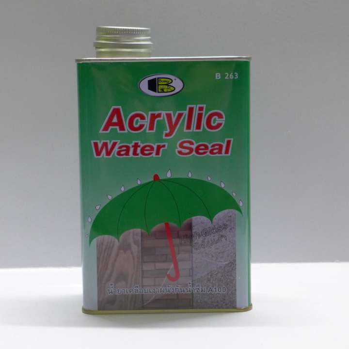 Bosny - Acrylic Water Seal น้ำยาเคลือบเงาผนังกันน้ำซึม อะคริลิค วอเตอร์ซีล B263 0.95 ลิตร