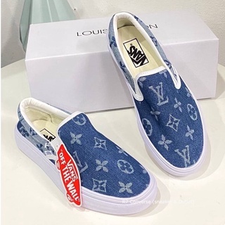 🚩  Slip On Loisvuitton Monogram Jeans สลิปออนหลุยส์ สินค้าพร้อมกล่อง มีเก็บปลายทาง