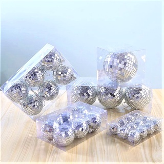 ลูกบอลดิสโก้ 2-12cm ลูกบอลกระจก ลูกบอลตกแต่ง ของตกแต่ง ต้นคริสมาส คริสมาส Christmas Tree Decoration Disco / Mirror ball