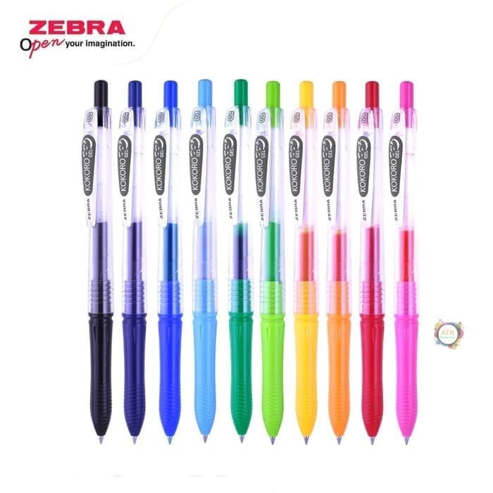 ปากกา Kokoro 0.5 มม. / Zebra Kokoro 0.5 สีสัน / สี Kokoro Zebra - หน่วย