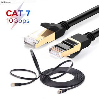 สายเคเบิ้ลUgreen Cat 7 Ethernet Lan สายเคเบิลเชื่อมต่อข้อมูลเครือข่าย Rj45 Fr Pc Laptop