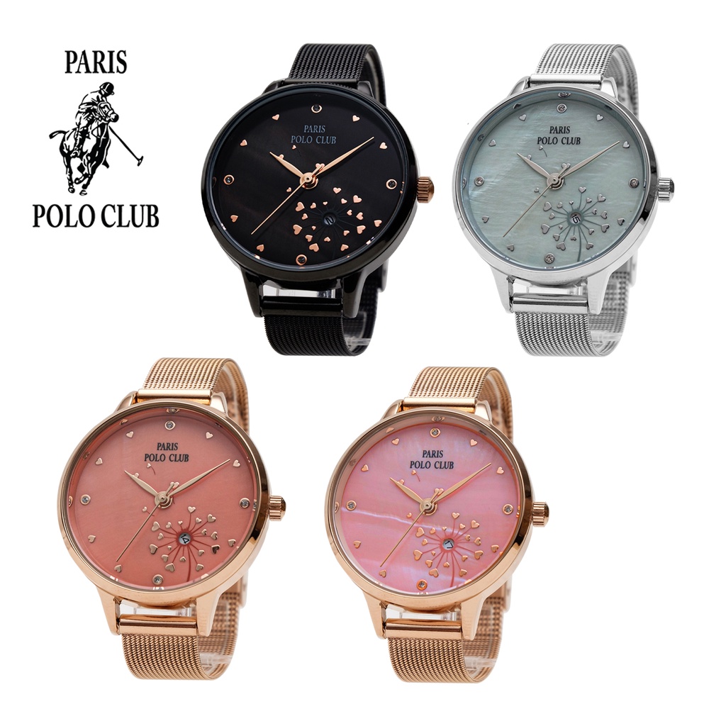 นาฬิกาข้อมือผู้หญิง Paris Polo Club รุ่น 3PP-2203938M (ปารีส โปโล คลับ )