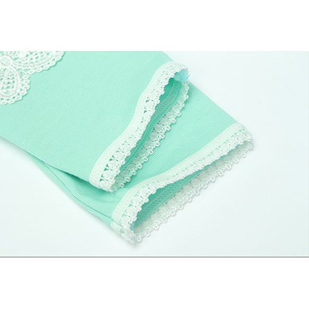 กางเกงเลคกิ้งเด็ก  ตกแต่งผีเสื้อที่ปลายขา กางเกงขายาวเด็ก ผ้าCotton 100% พร้อมส่งร้านไทย - รูปที่ 5