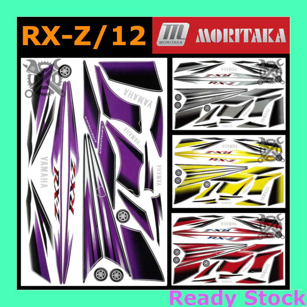 RXZ Model 12 เครื่องวิเคราะห์แมว Yamaha Sticker Body Stripe Moritaka RX-Z Strike Motor RXZ/12
