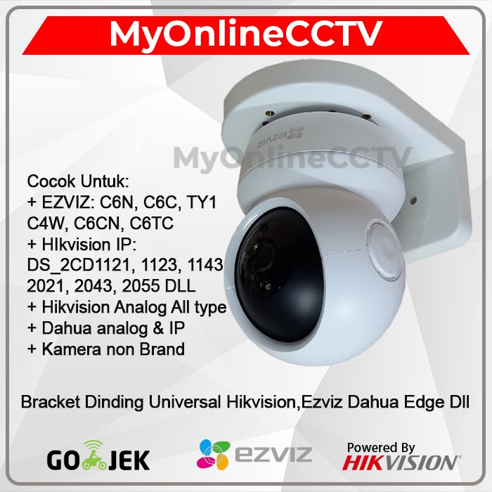 Hikvision Ezviz IP cam C6CN C6N C6T กล้องวงจรปิดในร่มขายึดผนัง