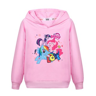 เสื้อแจ็กเก็ตกันหนาว ผ้าฝ้าย พิมพ์ลาย My Little Pony สําหรับเด็กผู้หญิง