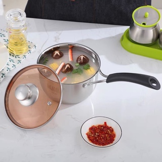 QIQI หม้อด้ามสแตนเลส หม้อ Stainless steel steamer ขนาด 18 cm