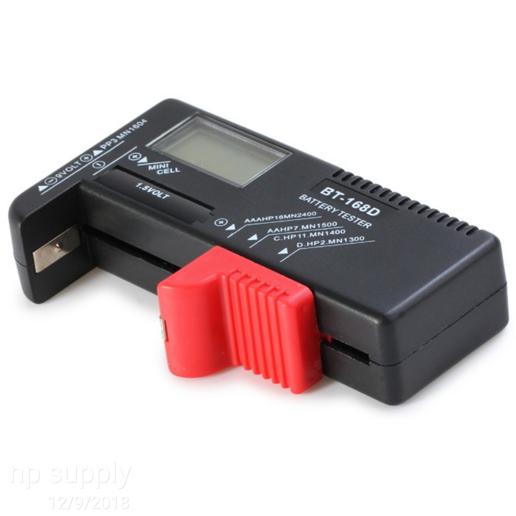 เครื่องวัดแบตเตอรี่จอ LCD Battery Tester BT-168D