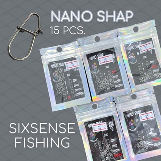 Sixsense Nano Snap กิ๊ฟตกปลา แพค15ชิ้น กิ๊ปตกปลา VP-0210