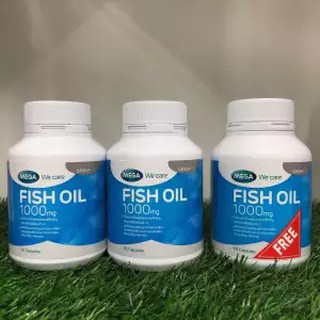 [แพ็ค2แถม1] Mega We Care Fish Oil 1000mg 30เม็ด 2ขวด แถม 1 ขวด [รวม3ขวด=90เม็ด]