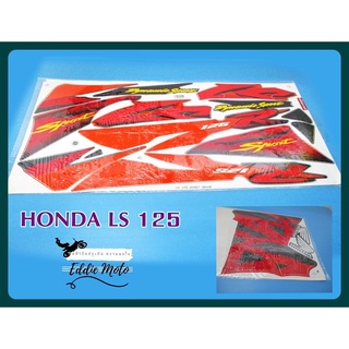 BODY STICKER HONDA LS 125 year 2001 for "BLACK" MOTORCYCLE  // สติ๊กเกอร์ติดรถ เคลือบเงา ติดรถสีดำ สติ๊กเกอร์มอเตอร์ไซค์