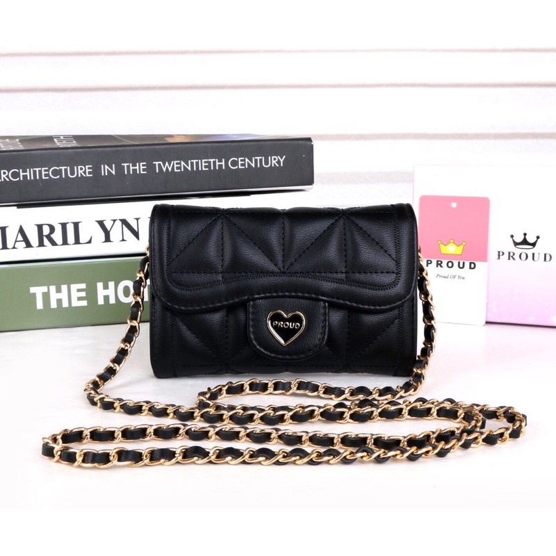 Proudของแท้ 6.5 นิ้ว ‼️กระเป๋าสะพายข้างพราว พร้อมส่ง✅ กระเป๋าตังค์สะพายข้างพราวด์