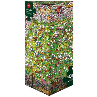 จิ๊กซอว์ 4000 pcs PUZZLE HEYE - CRAZY WORLD CUP (Mordillo) Triangular Box (+ Poster)