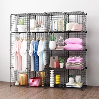 แผ่นตะแกรงเหล็ก DIY ทำชั้นวางของ, สต๊อคสินค้า, ชั้นหนังสือ, ตู้เก็บเสื้อผ้า
