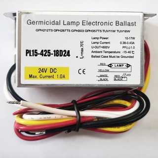 บัลลาสต์ 10-17 W 0.38-0.43 A 24V DC Germicidal Lamp Electronic Ballast