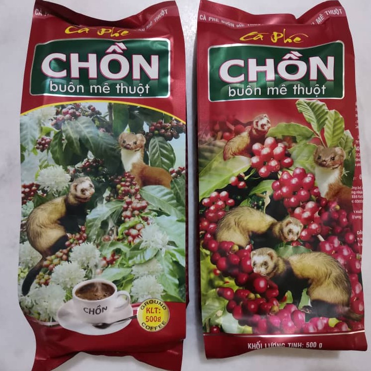 กาแฟเวียดนาม Luwak / Chon Buon Me Thuot Ca Phe / สควอชกาแฟผสมผง-500gm