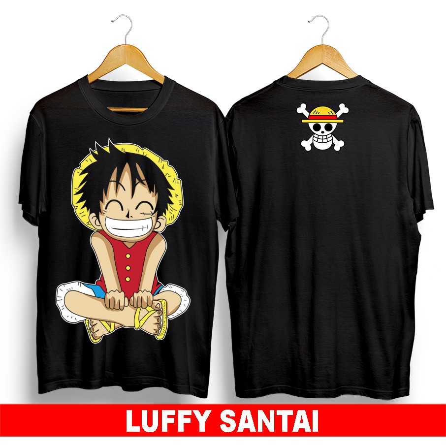 เสื้อยืด เสื้อเชิ้ตลําลอง Anime Onepiece Luffy