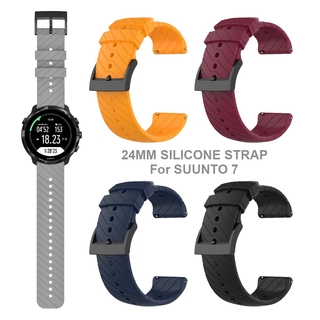 สายนาฬิกาข้อมือสำหรับ Correa Suunto 7 Suunto7 Smartwatch ซิลิโคนสายนาฬิกาวงสายนาฬิกาข้อมือสร้อยข้อมือข้อมือเข็มขัด