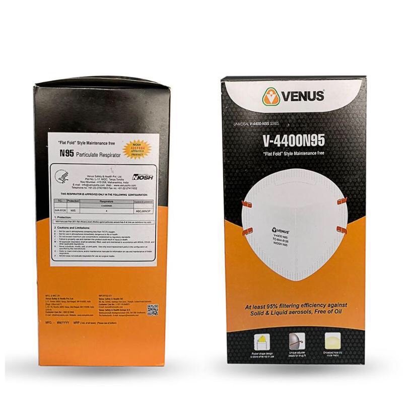 N95 Mask Venus  V-4400N95 หน้ากากทางการแพทย์ 1 กล่อง 50 ชิ้น