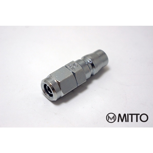 10PAH ข้อต่อสวมเร็ว คอปเปอร์ลม ตัวผู้ ขนาด สแตนดาร์ด รุ่น 10PAH น๊อตล็อกสาย PU 5x8 mm Plug High coup