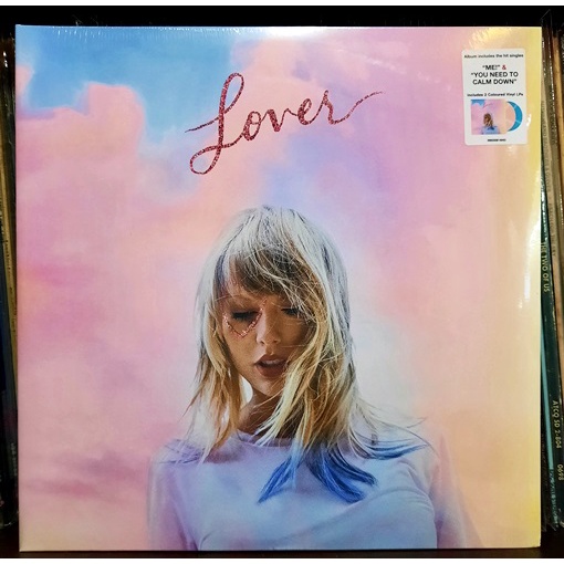 Vinyl LP แผ่นเสียงสากล Taylor Swift - Lover (2 LP New) ผลิตปี 2019 แผ่นสี