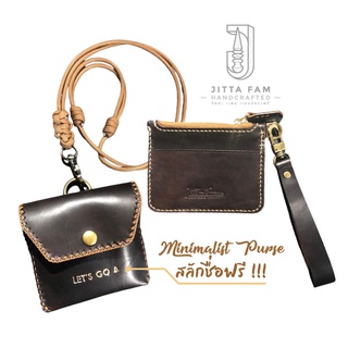 กระเป๋าหนังแท้ 100% Minimalist Purse สลักชื่อฟรี